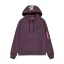 Back Print Hoodie - plum