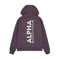 Back Print Hoodie - plum