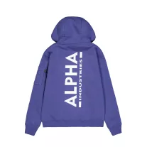 Back Print Hoodie - night purple