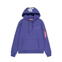 Back Print Hoodie - night purple