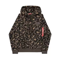 Back Print Hoodie - forest leo camo