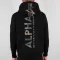 Back Print Hoody Camo Print - black/woodland