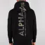 Back Print Hoody Camo Print - black/woodland
