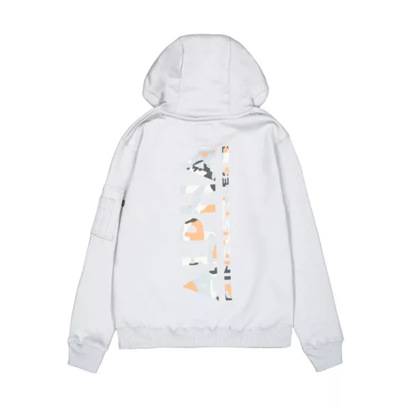 Back Print Hoodie - pastel grey Back Print Hoodie - pastel grey