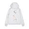 Back Print Hoodie - pastel grey