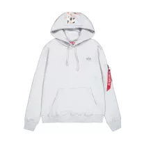 Back Print Hoodie - pastel grey