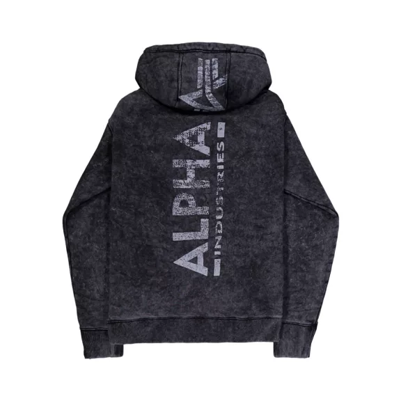 Backprint Vintage Hoodie - black Backprint Vintage Hoodie - black