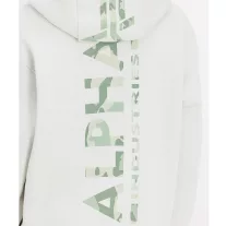 Back Print Hoody Camo Print - stone