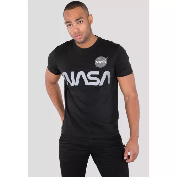 NASA Reflective T - black NASA Reflective T - black
