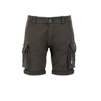 CREW SHORT PATCH - greyblack