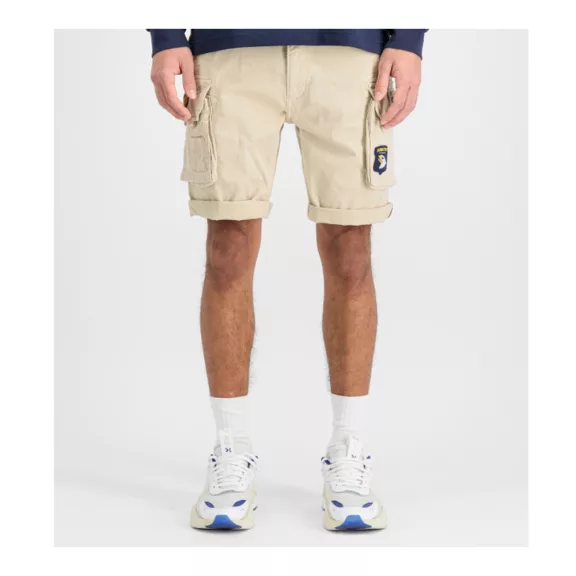 CREW SHORT PATCH - vintage white CREW SHORT PATCH - vintage white