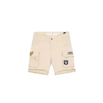 CREW SHORT PATCH - vintage white