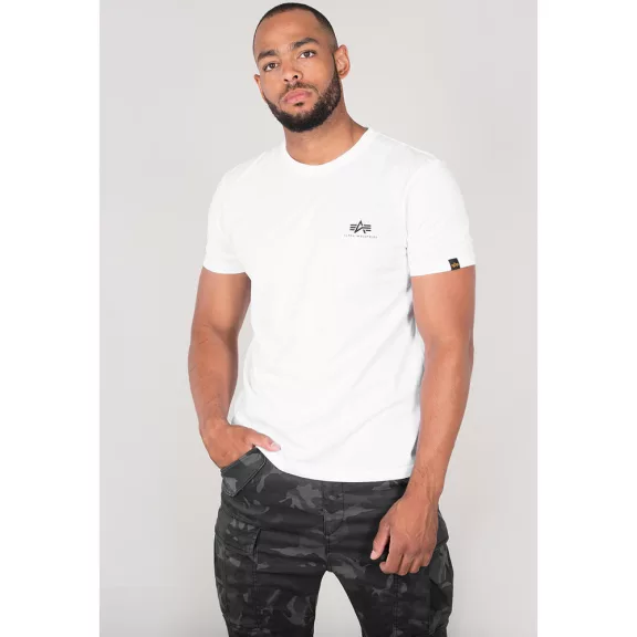 Basic T Small Logo - white Basic T Small Logo - white