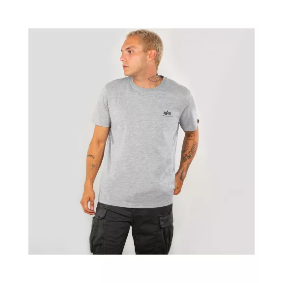 Basic T Small Logo - greyheather Basic T Small Logo - greyheather