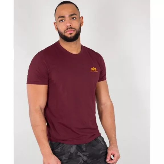 Basic T Small Logo - burgundy Basic T Small Logo - burgundy