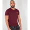 Basic T Small Logo - burgundy
