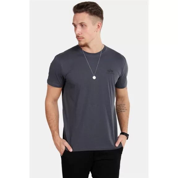 Basic T Small Logo - greyblack/black Basic T Small Logo - greyblack/black