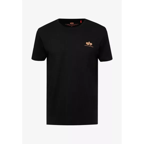 Basic T Small Logo - black/neon orange Basic T Small Logo - black/neon orange