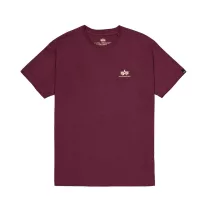 Basic T Small Logo - dark cherry