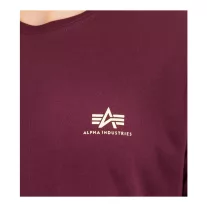 Basic T Small Logo - dark cherry