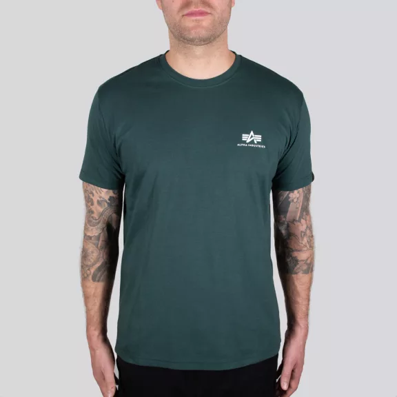 Basic T Small Logo - navy green Basic T Small Logo - navy green