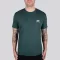 Basic T Small Logo - navy green
