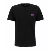 Basic T Small Logo - black/magenta