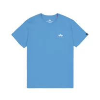 Basic T Small Logo - mediteranian blue