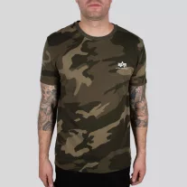 Basic T Small Logo Camo - olive camo