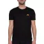 Basic T Small Logo Neon Print - black/neon orange