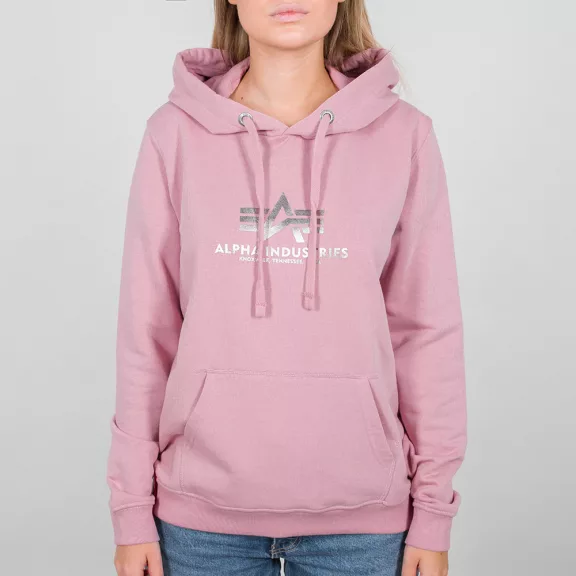 New Basic Hoody Woman Foil Print - silver pink/metalsilver New Basic Hoody Woman Foil Print - silver pink/metalsilver