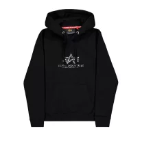 Basic Big Logo Mirror Leo Hoodie Women  - black
