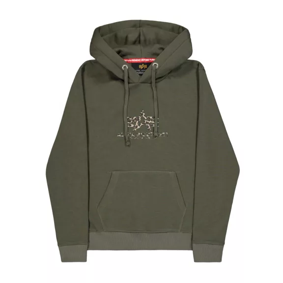 Basic Big Logo Mirror Leo Hoodie Women - dark olive Basic Big Logo Mirror Leo Hoodie Women - dark olive