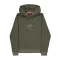 Basic Big Logo Mirror Leo Hoodie Women  - dark olive