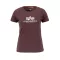 New Basic T Woman - deep maroon