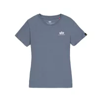 Basic T Small Logo Woman - denim blue
