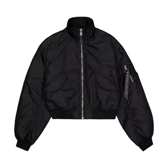 MA-1 Cropped Bomber Jacket Women - black MA-1 Cropped Bomber Jacket Women - black