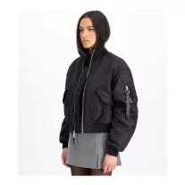 MA-1 Cropped Bomber Jacket Women - black