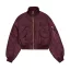MA-1 Cropped Bomber Jacket Women - dark cherry