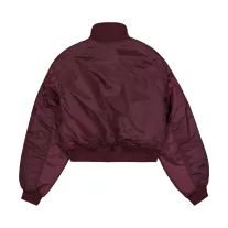 MA-1 Cropped Bomber Jacket Women - dark cherry