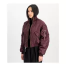 MA-1 Cropped Bomber Jacket Women - dark cherry MA-1 Cropped Bomber Jacket Women - dark cherry