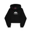 Basic Big Logo Puff Print Hoodie Women - black