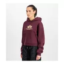 Basic Big Logo Puff Print Hoodie Women - dark cherry Basic Big Logo Puff Print Hoodie Women - dark cherry