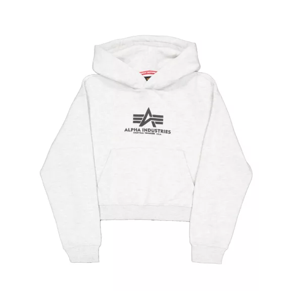 Basic Big Logo Puff Print Hoodie Women - pastel grey melange Basic Big Logo Puff Print Hoodie Women - pastel grey melange