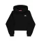 Basic Small Logo Hoodie Women - black