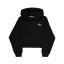 Basic Small Logo Hoodie Women - black