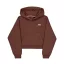 Basic Small Logo Hoodie Women - powder brown