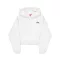 Basic Small Logo Hoodie Women - pastel grey melange