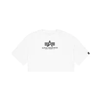 Basic Big Logo Cropped PP T-Shirt Women - white