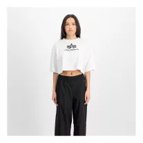 Basic Big Logo Cropped PP T-Shirt Women - white